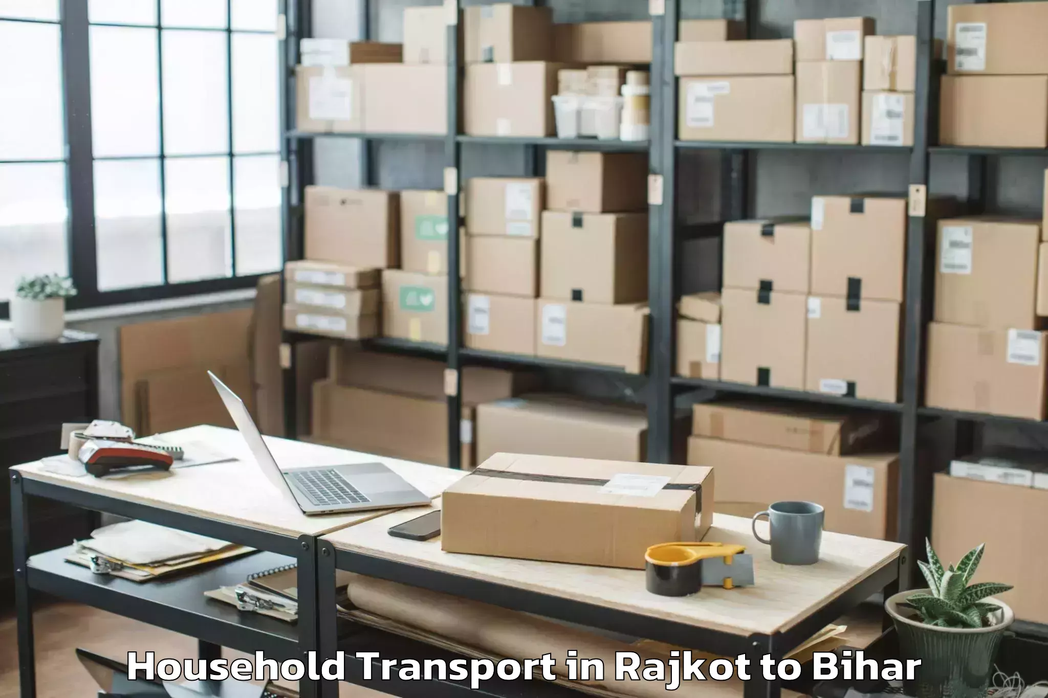 Hassle-Free Rajkot to Motipur Household Transport